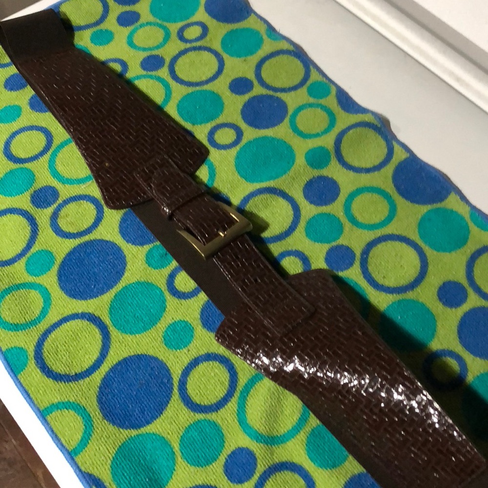 Patent brown belt